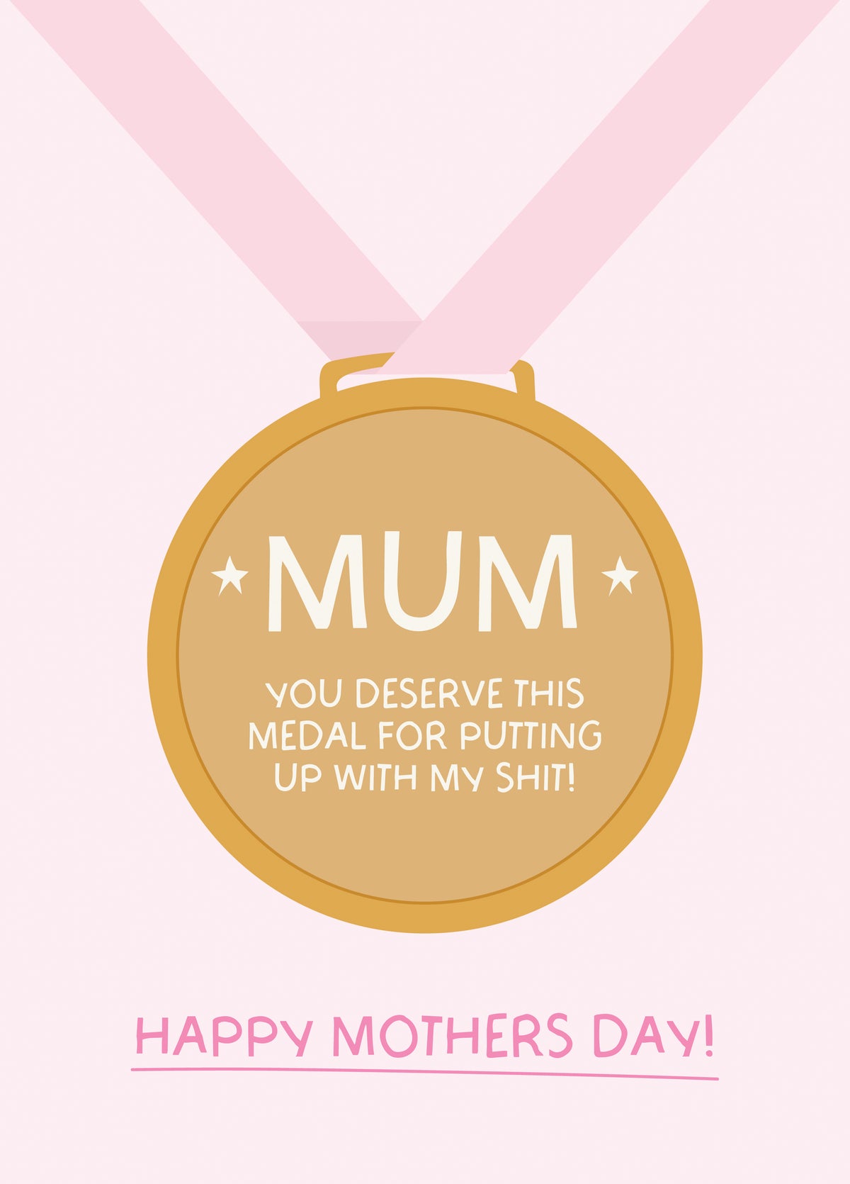 Funny Medal Mothers Day Card