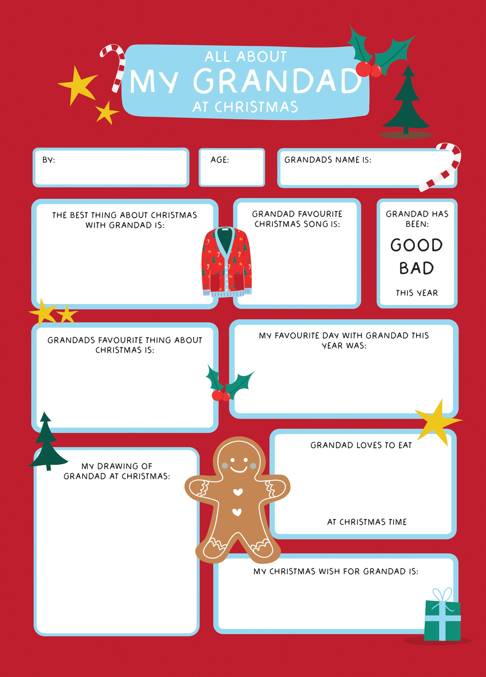 All About My Grandad At Christmas!