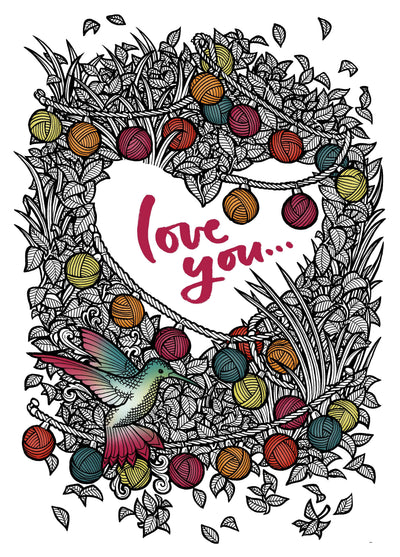 Love You Bird Card