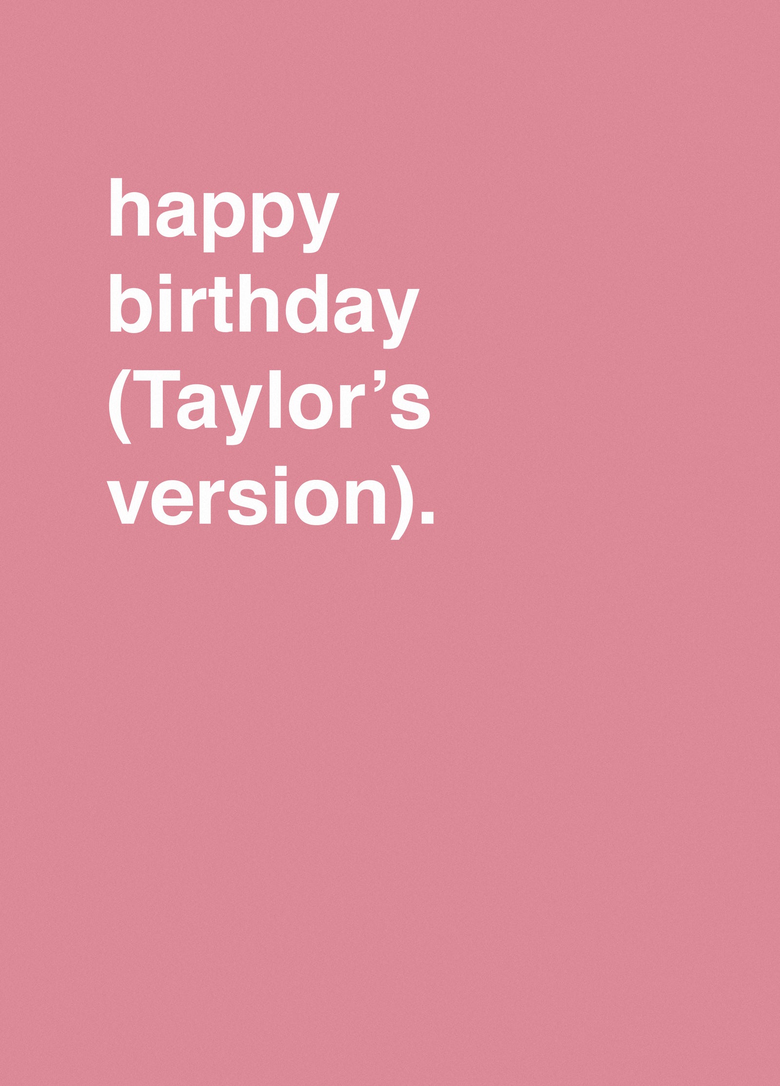 "Happy Birthday (Taylor's Version)"