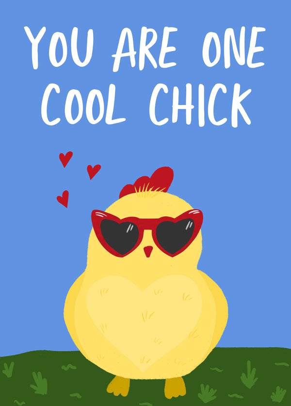 You Are One Cool Chick Card