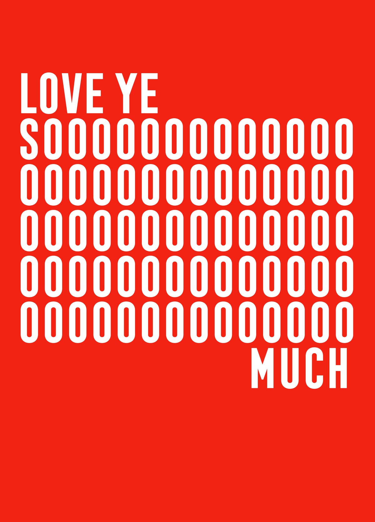 LOVE YOU SOOOOOO MUCH Card