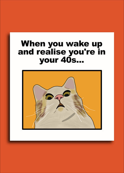 Shocked Cat (40) Meme Card