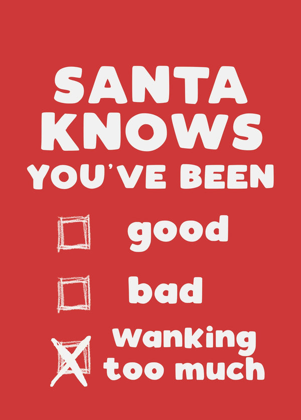 Wanker Christmas Card