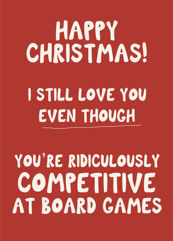 Competitive Noard Games Funny Card