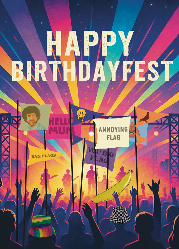 Happy Birthday Fest Summer Festival Card