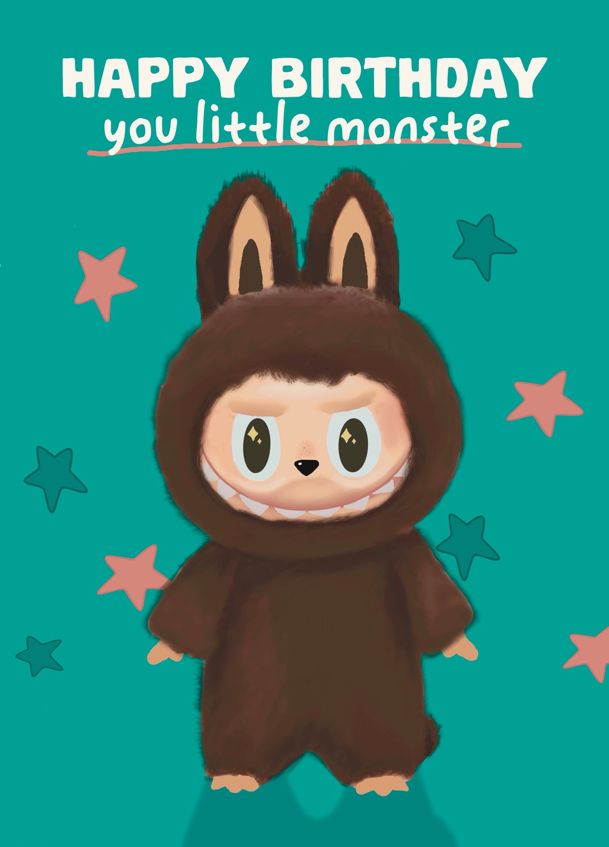 Little Monster Birthday Card