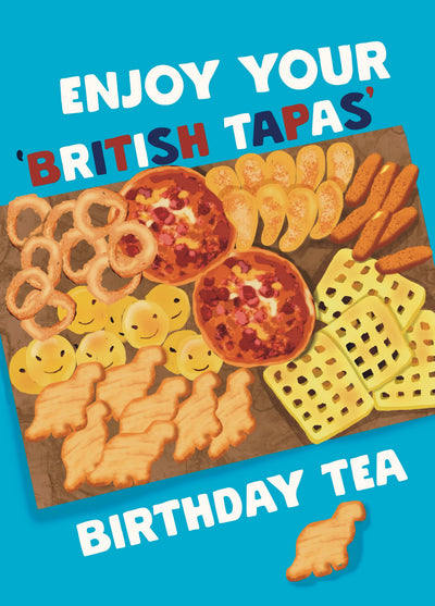 Funny British Tapas Birthday Tea