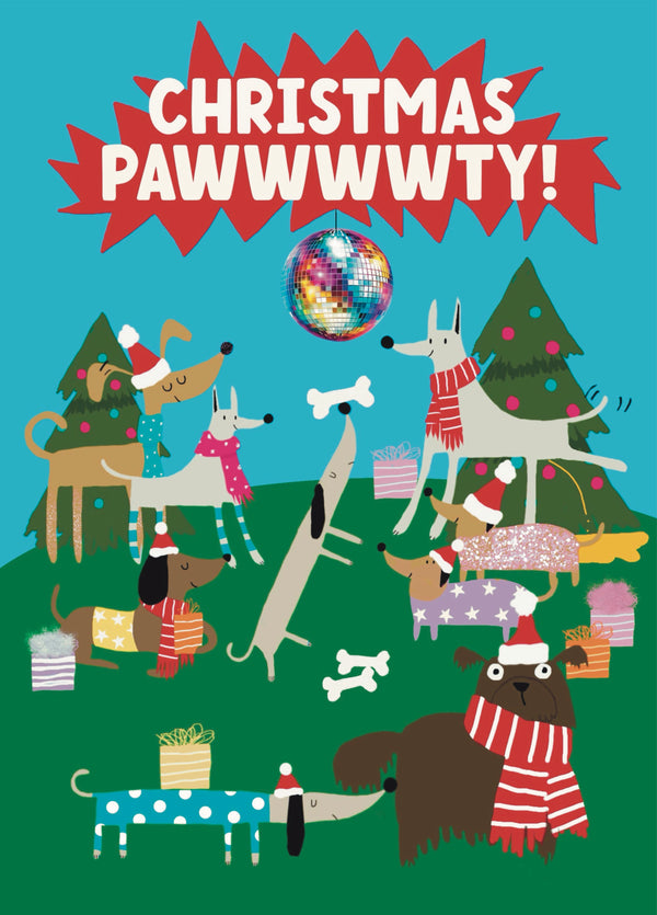 Christmas Pawty Time Dogs Cards