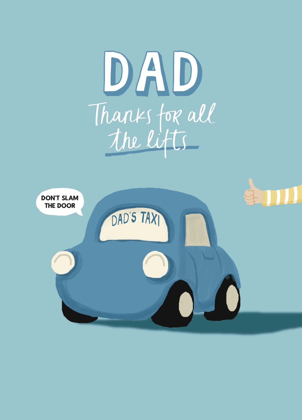 Cute Dad Taxi Card For Father's Day