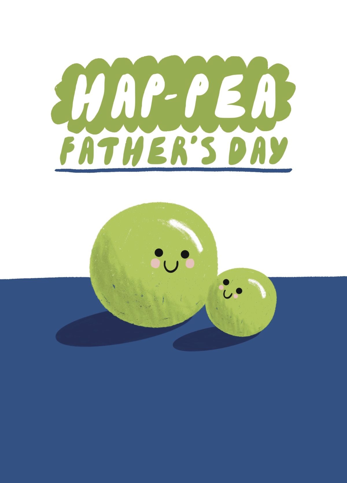 Cute Hap-pea Father's Day Card
