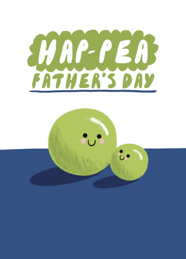 Cute Hap-pea Father's Day Card