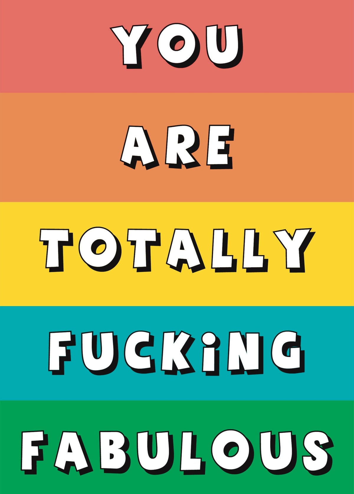 Totally Fucking Fabulous Card