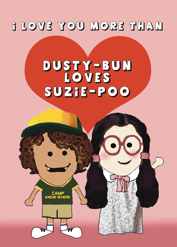 Stranger Things Dusty And Suzie Card