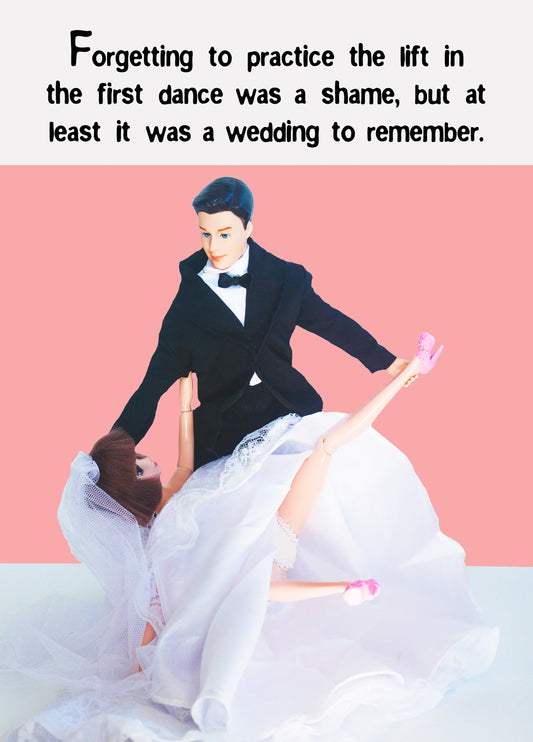 Wedding First Dance Fail Card