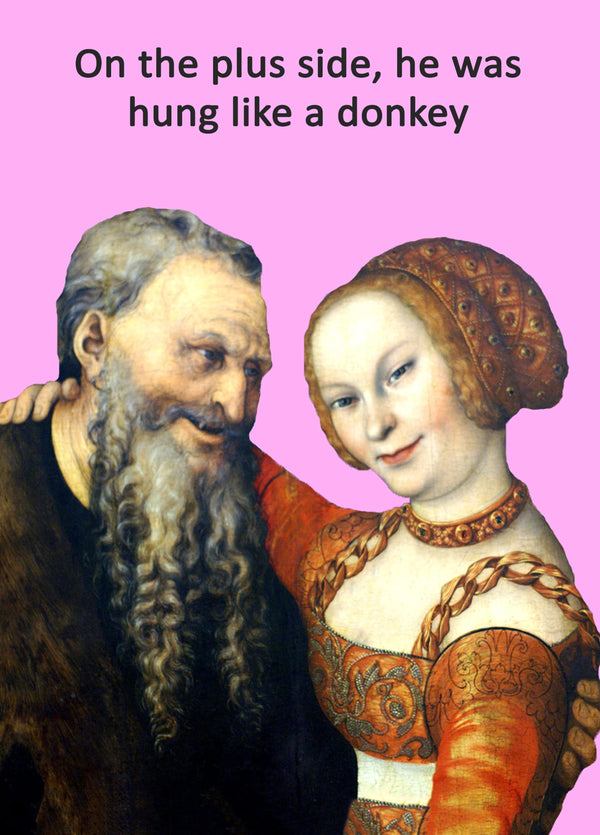 Hung Like A Donkey Card