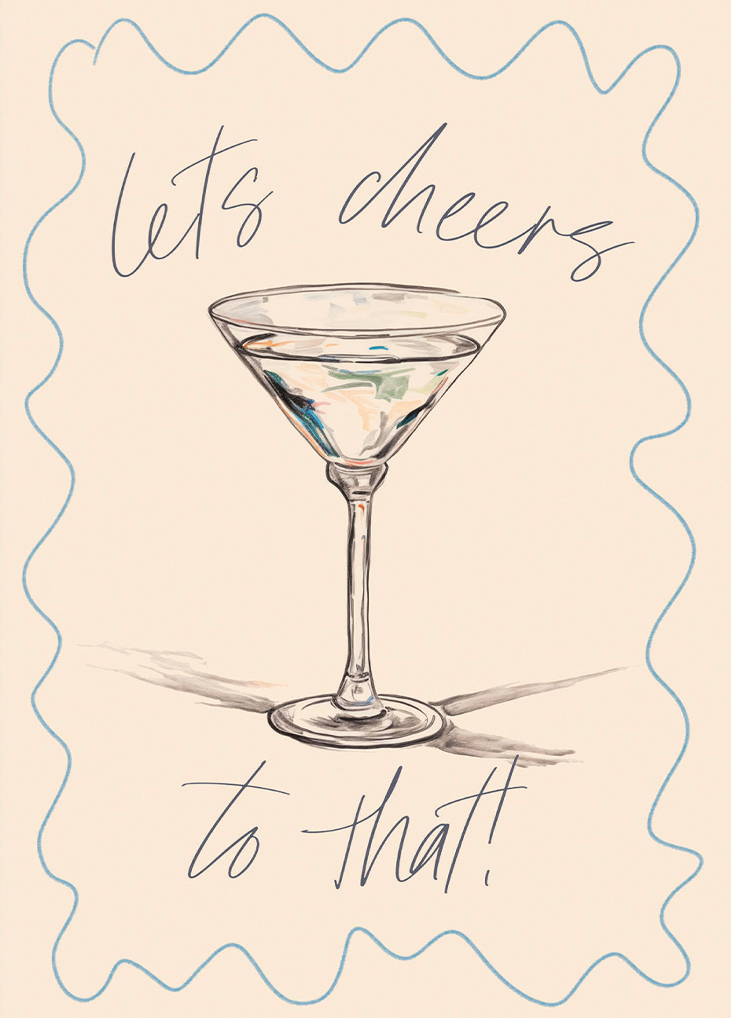 Let's Cheers To That! Card – Scribbler Cards & Gifts