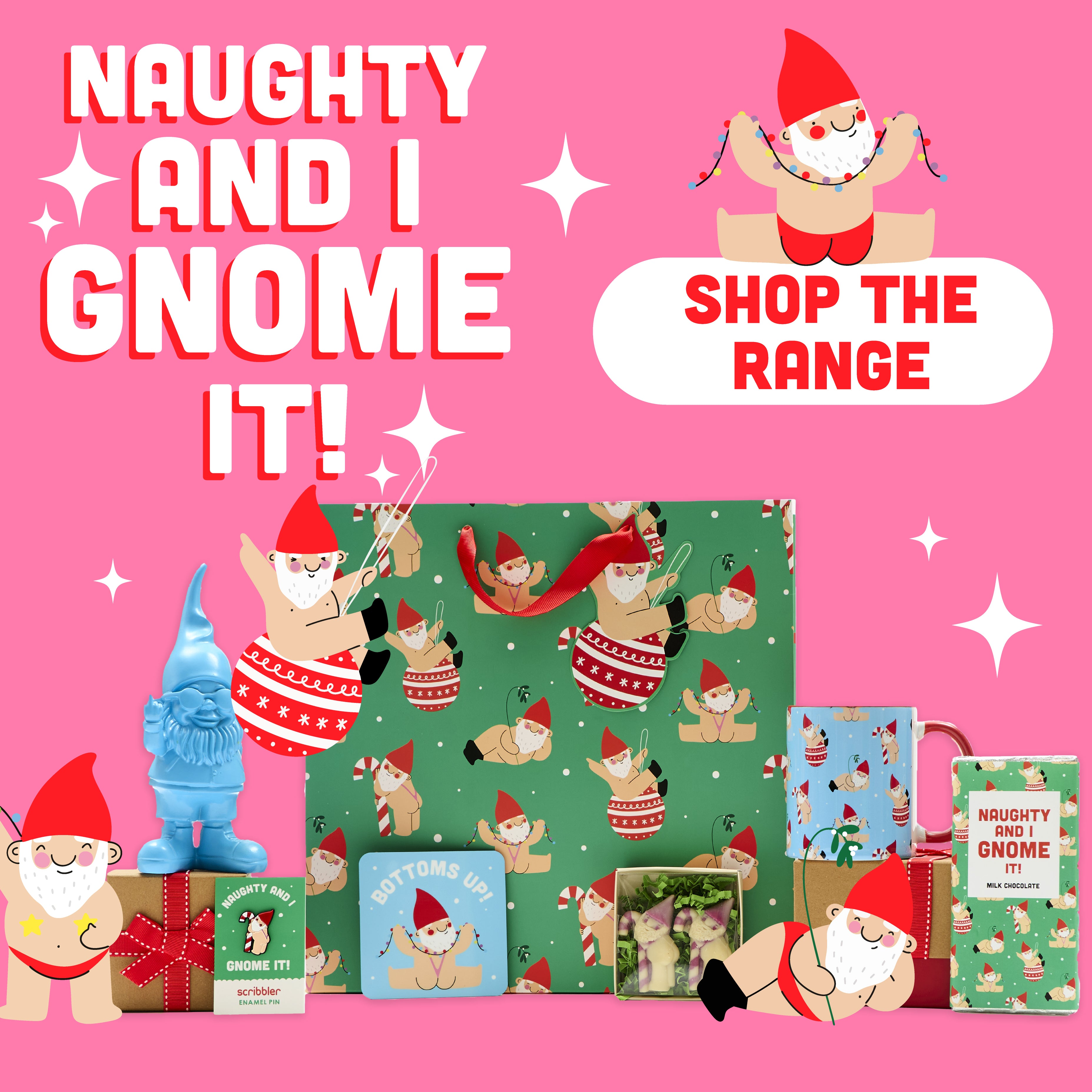 Naughty & I Gnome It! Shop Christmas Gifts!