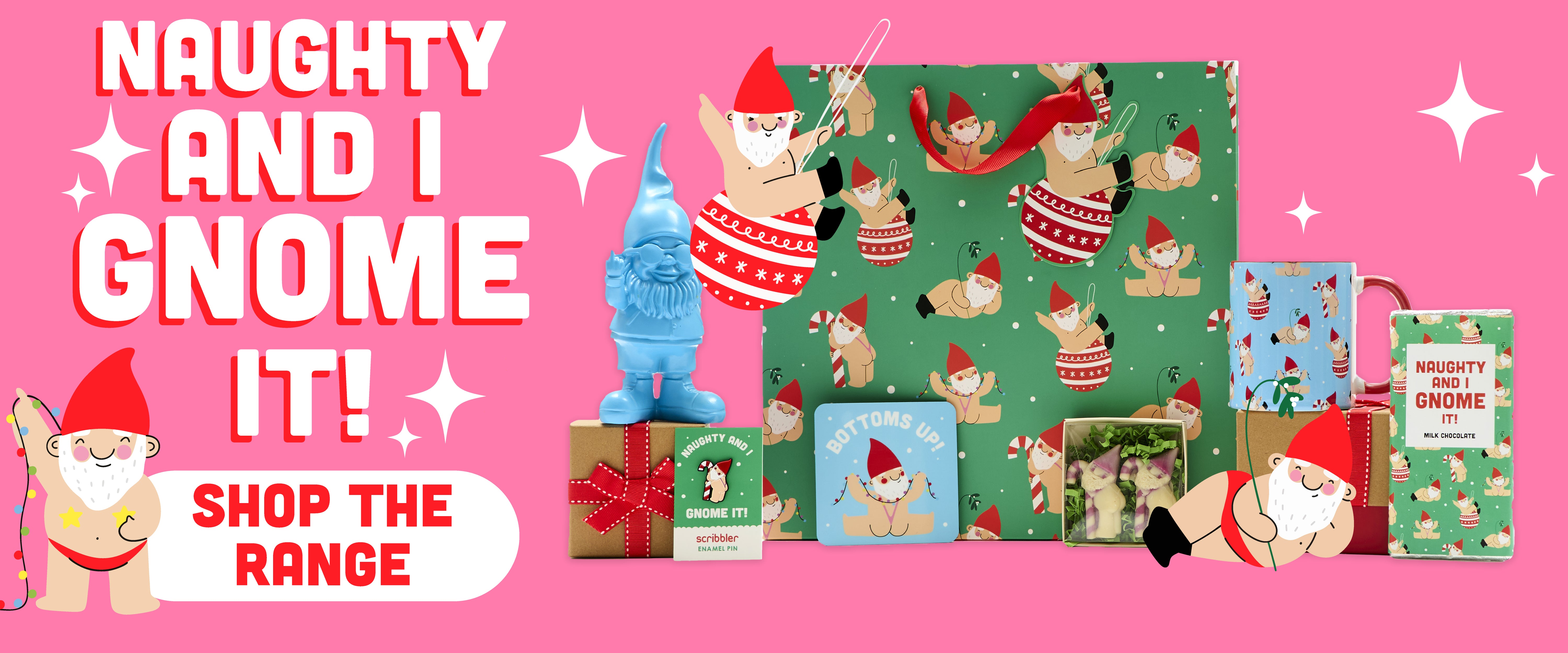 Naughty & I Gnome It! Shop Christmas Gifts!