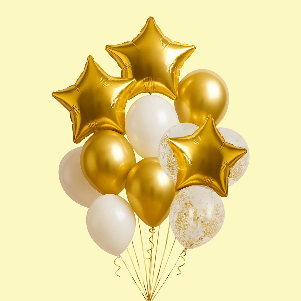 Gold Celebration Balloon Bundle