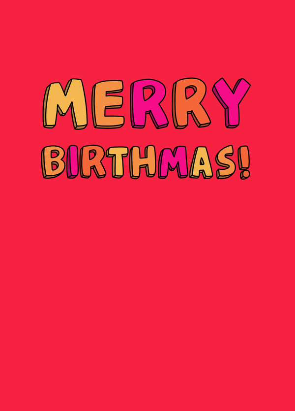 Merry Birthmas Card