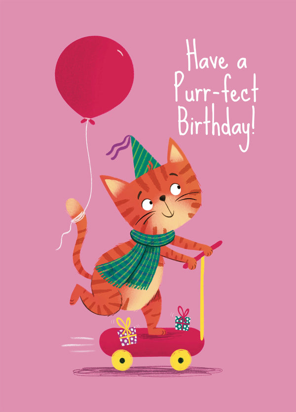 Cat Purr-fect Birthday Card
