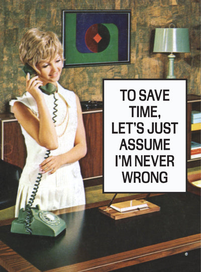 Never Wrong Card