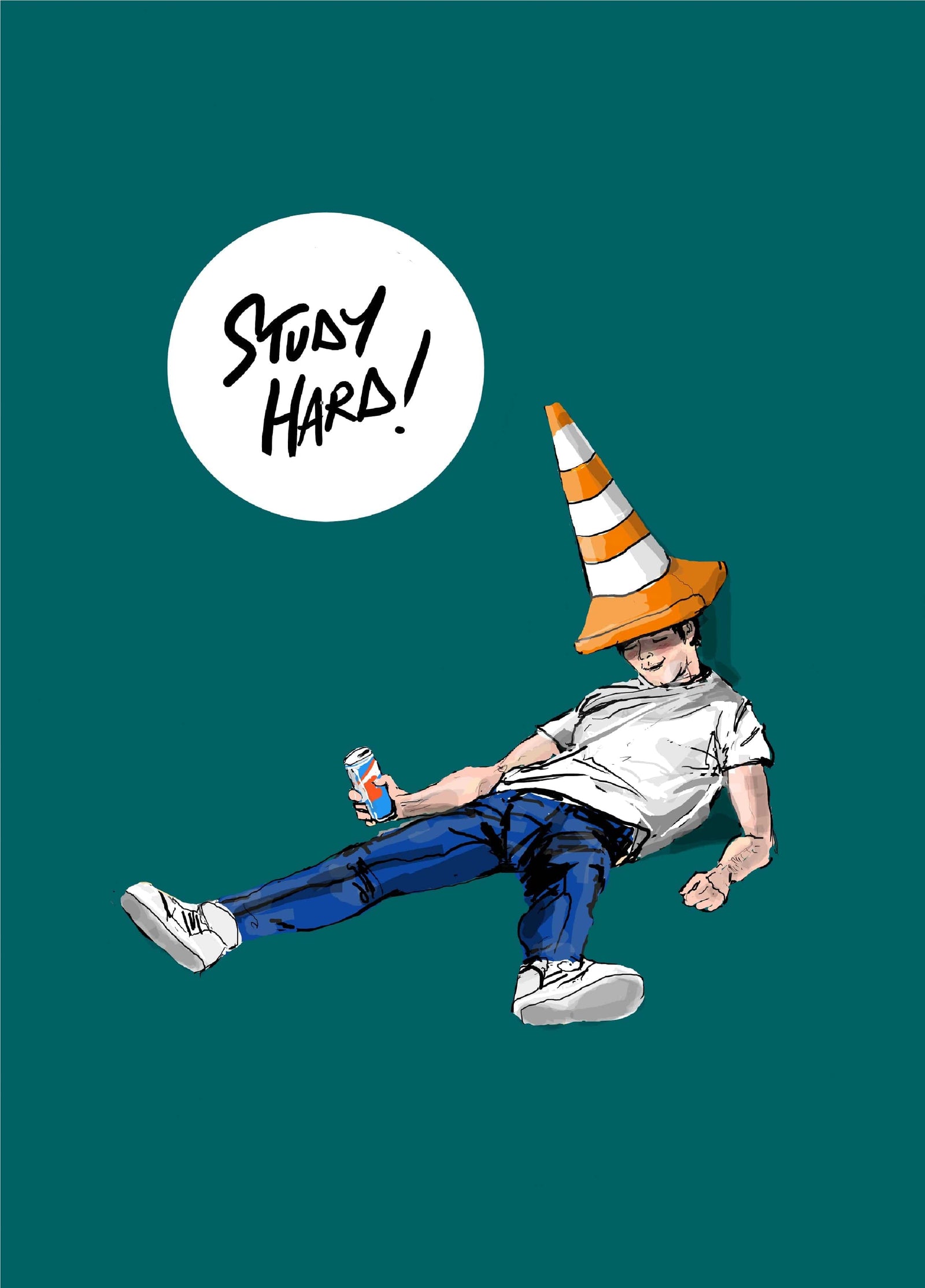 Study Hard Card