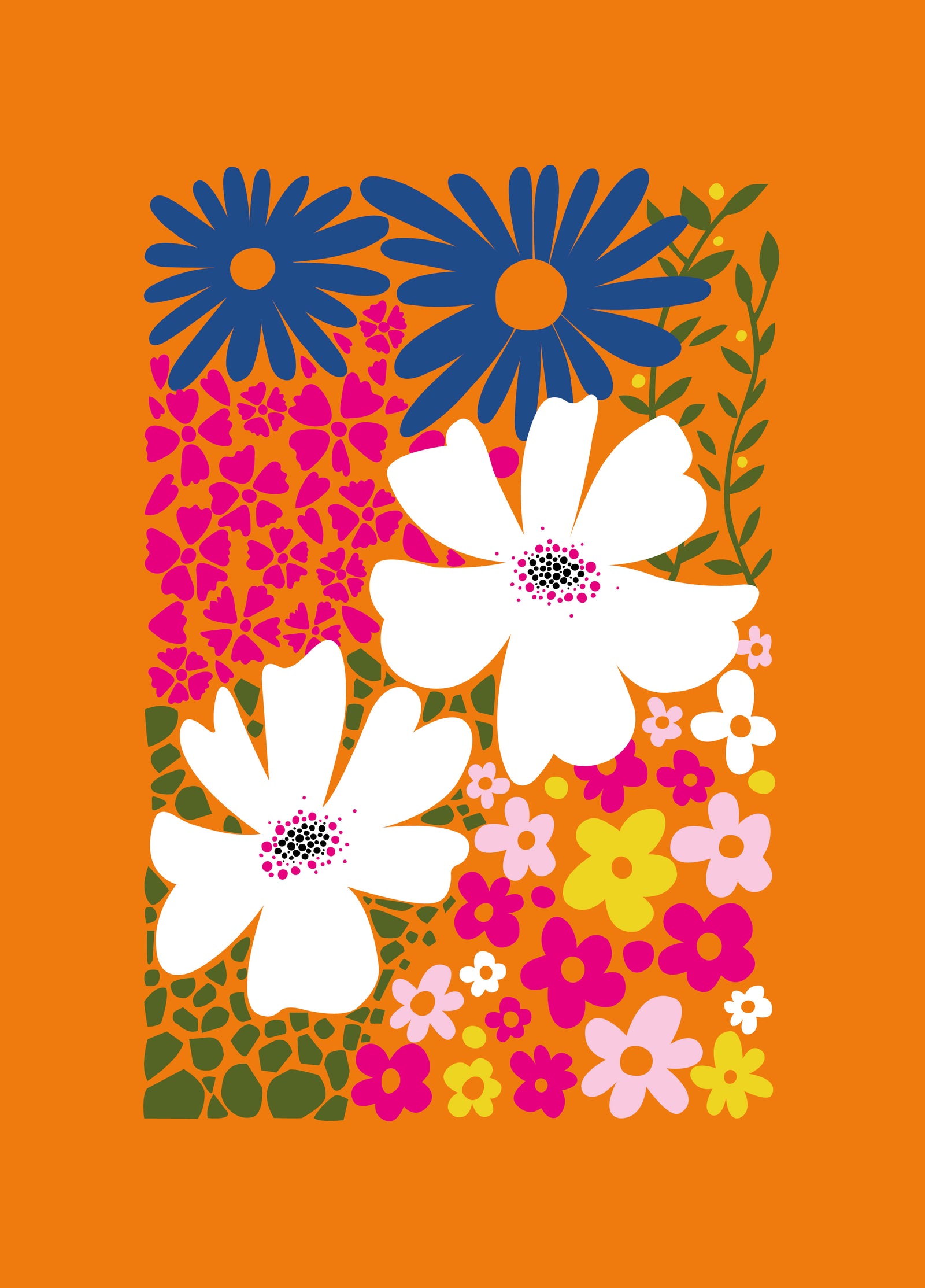 Petunia Floral Card