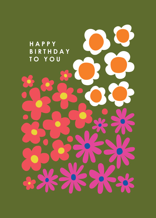 Jasmine Floral Birthday Card