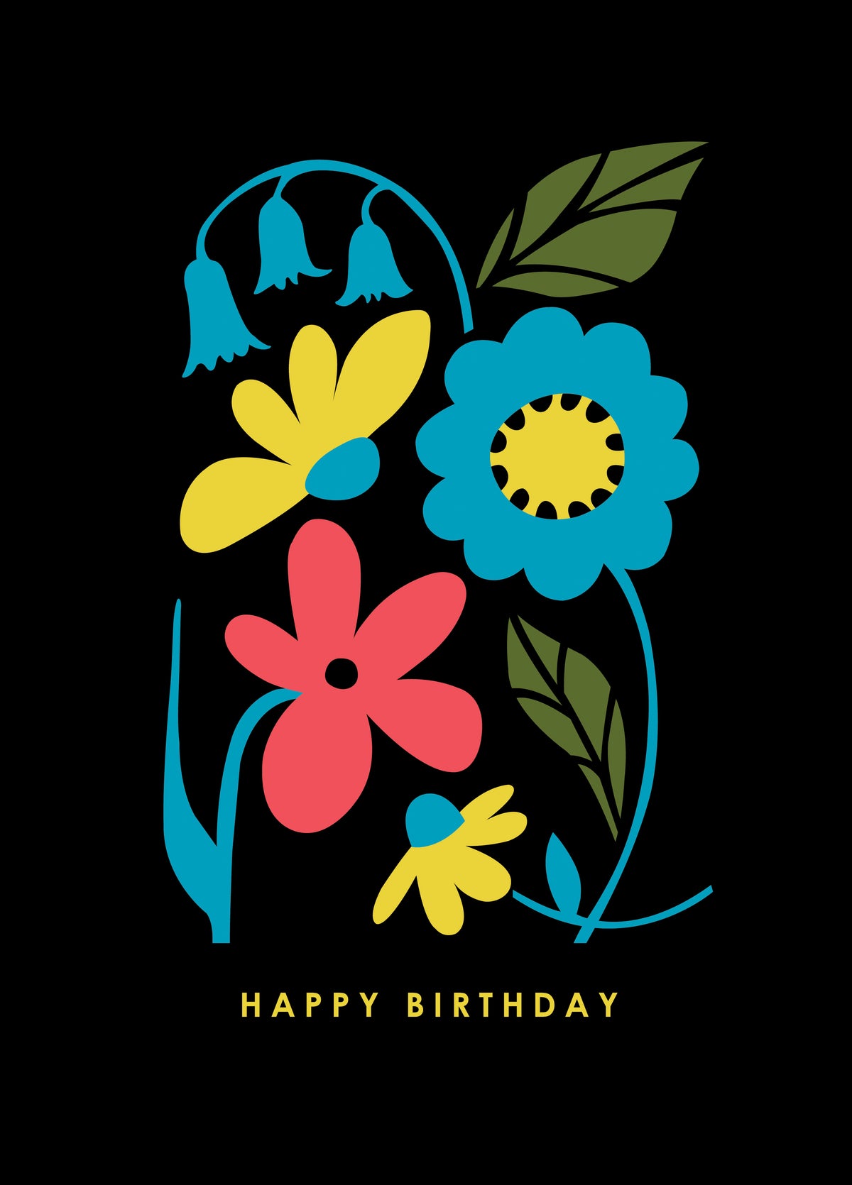 Bluebell Birthday Card