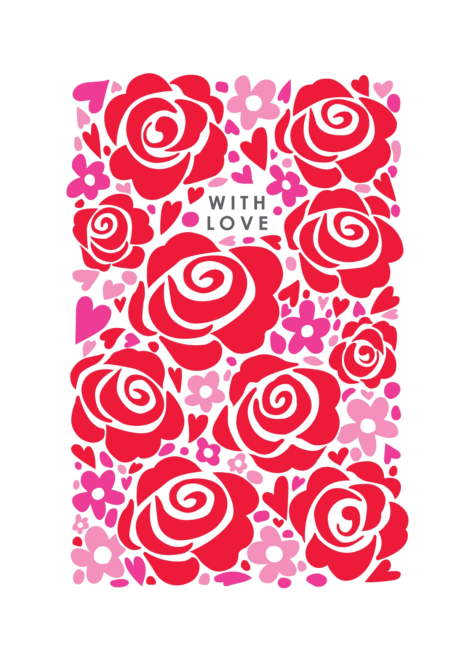 Roses With Love Card