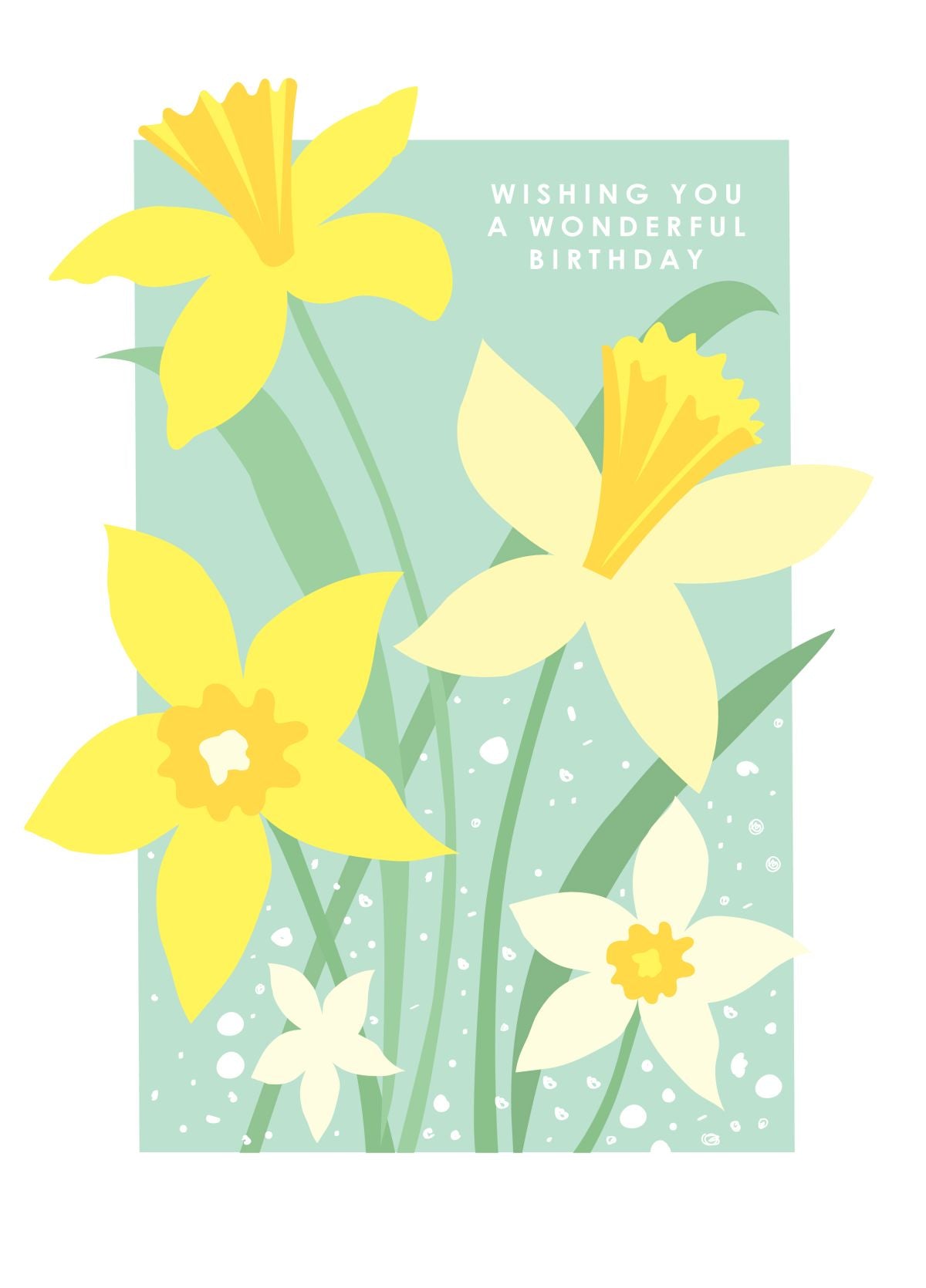 Daffodil Birthday Card