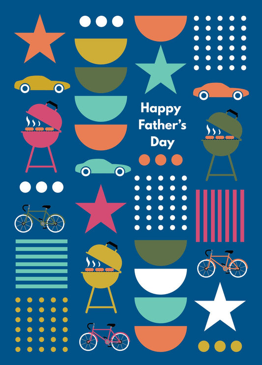 Father's Day Icon Greetings Card