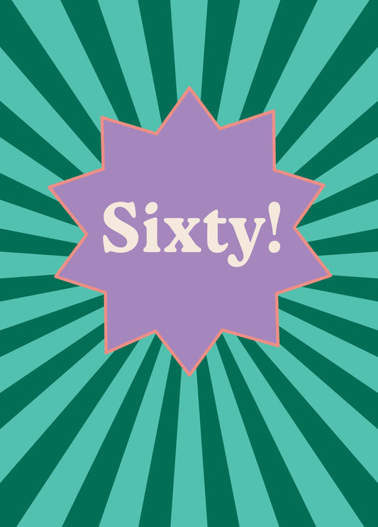 Sixtieth Birthday Card