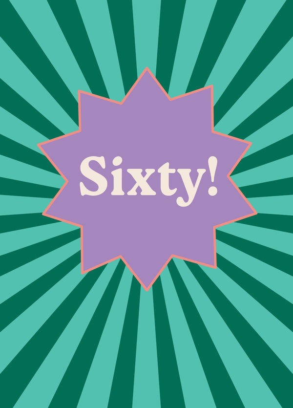 Sixtieth Birthday Card