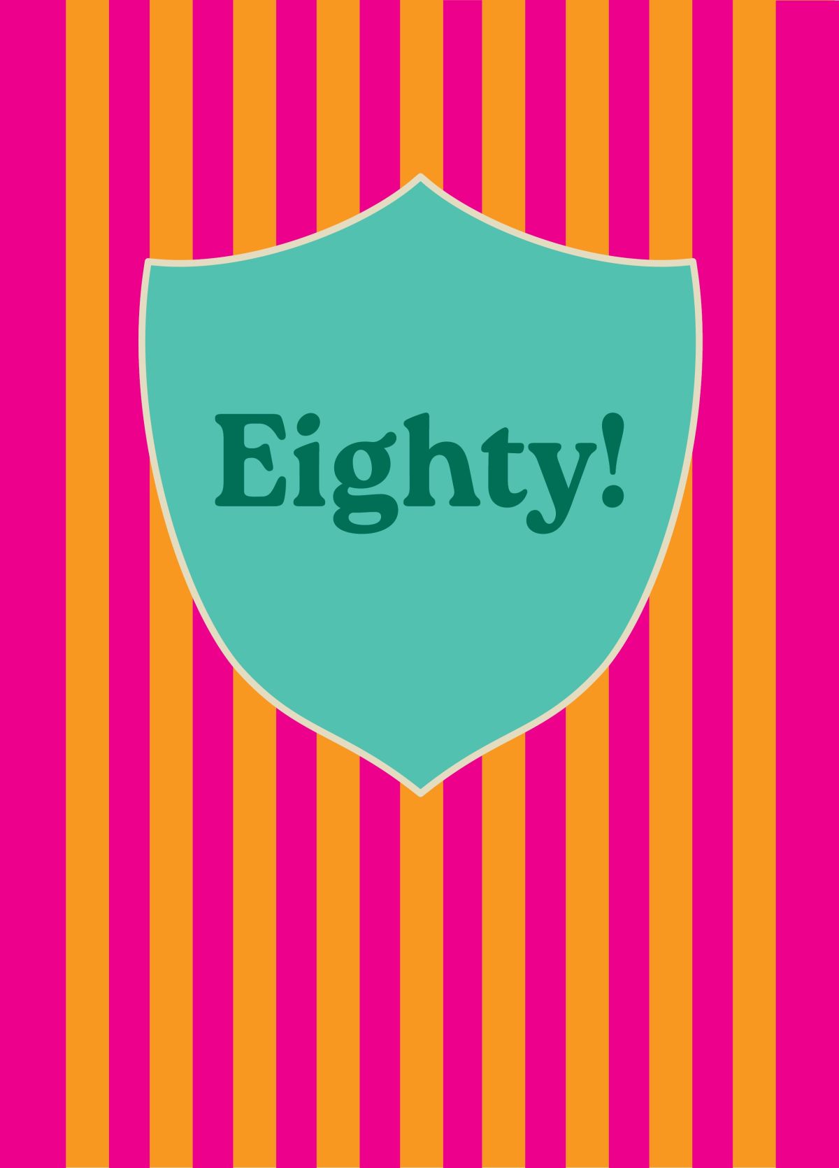 Eightieth Birthday Card