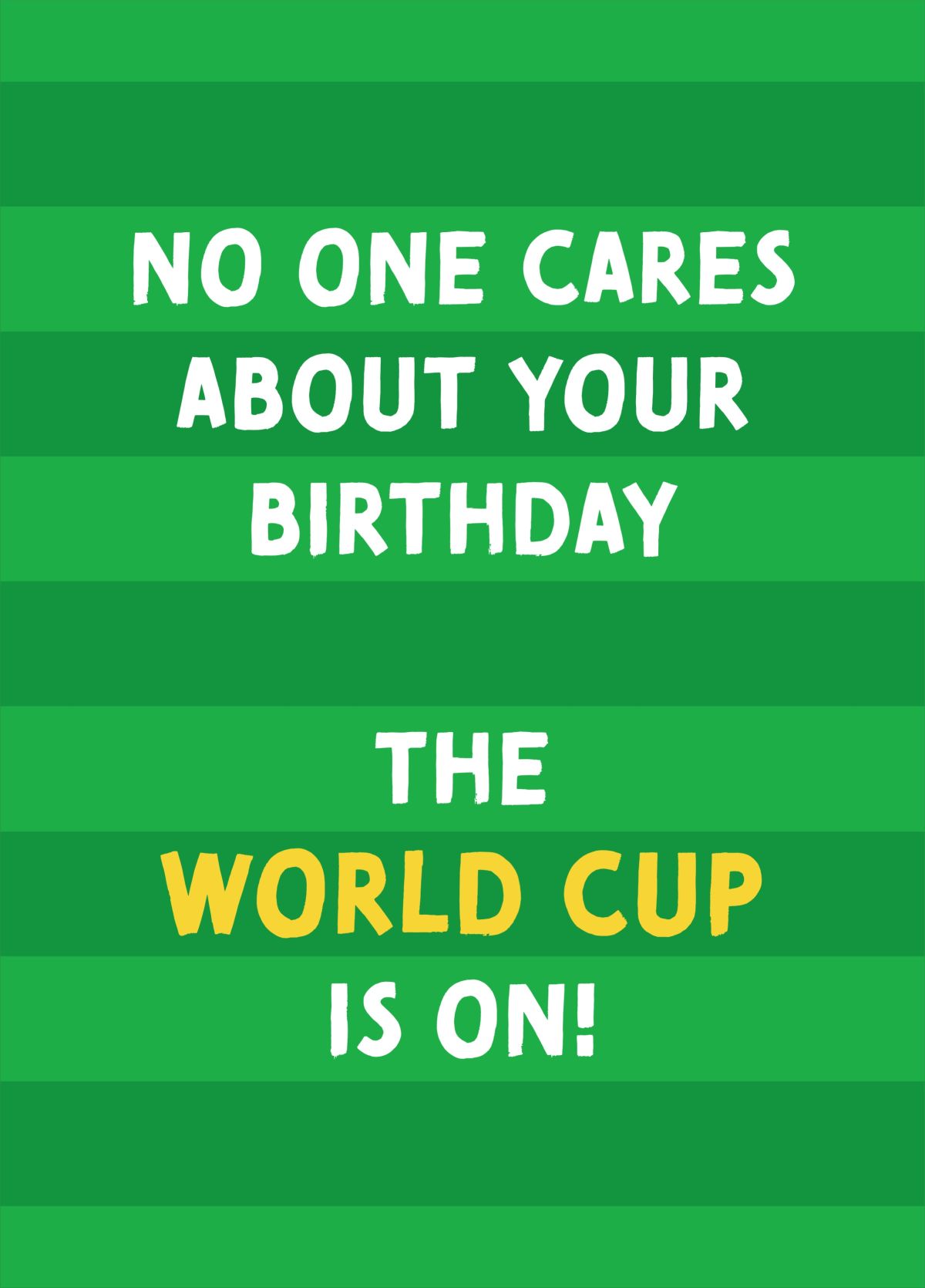 Football World Cup Birthday Card