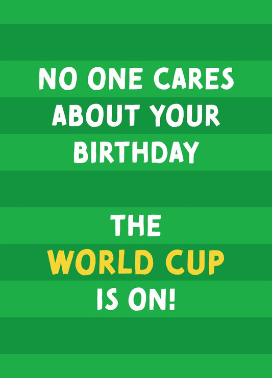 Football World Cup Birthday Card