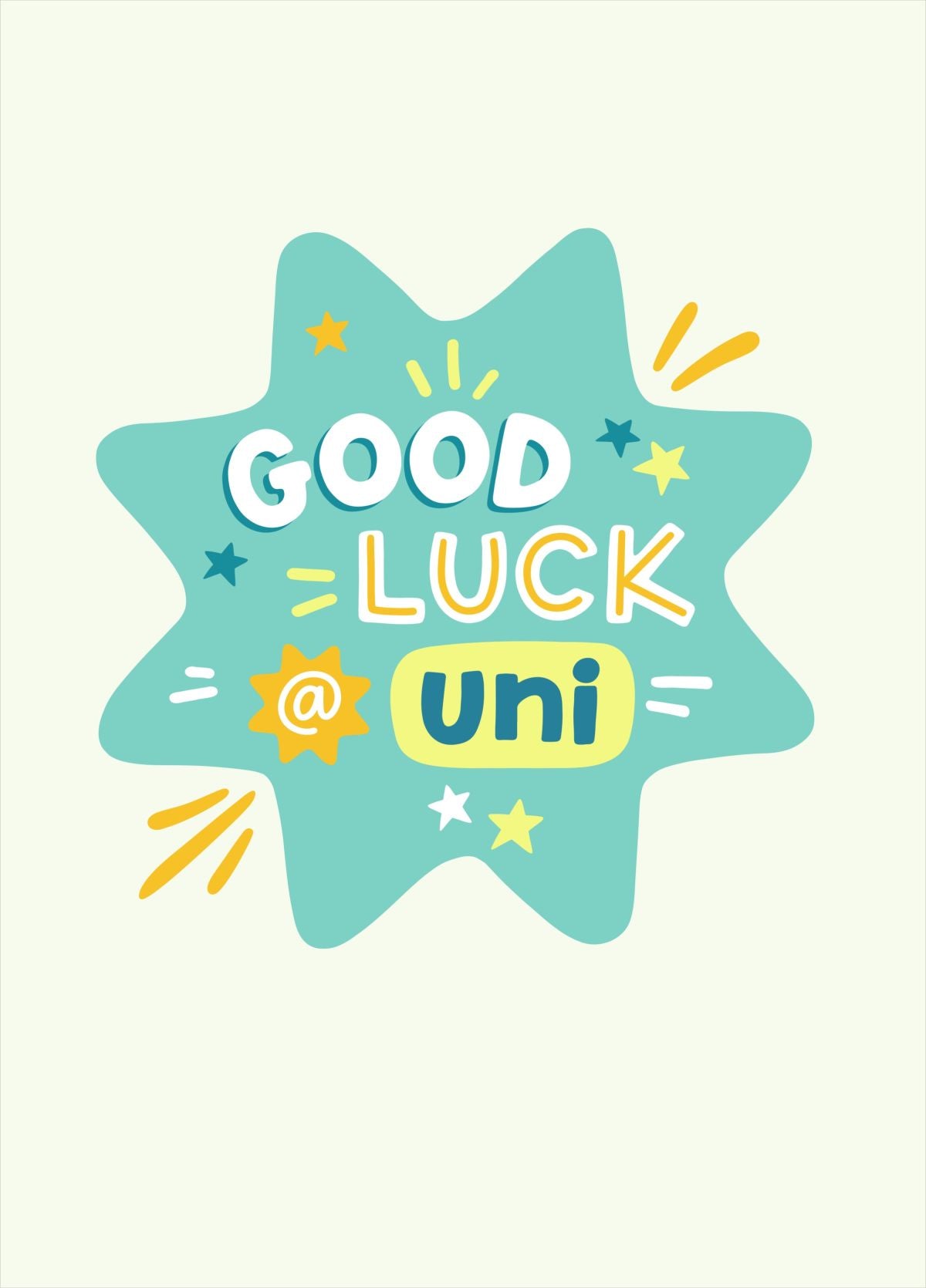 Good Luck At Uni Card