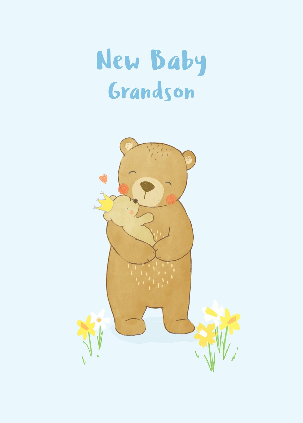 New Baby Grandson Card