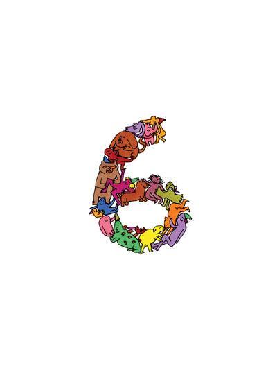 You Are 6! Card