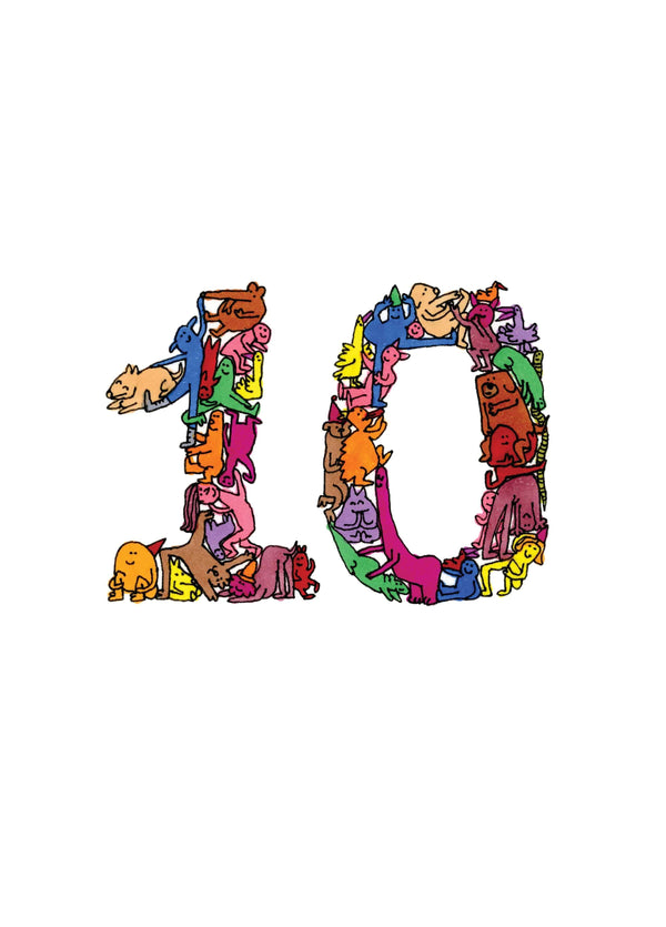 You Are 10! Card