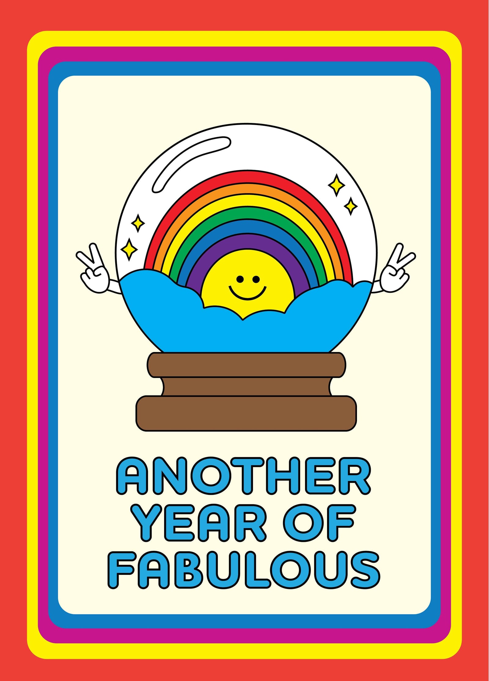Another Year Of Fabulous Crystal Ball Card