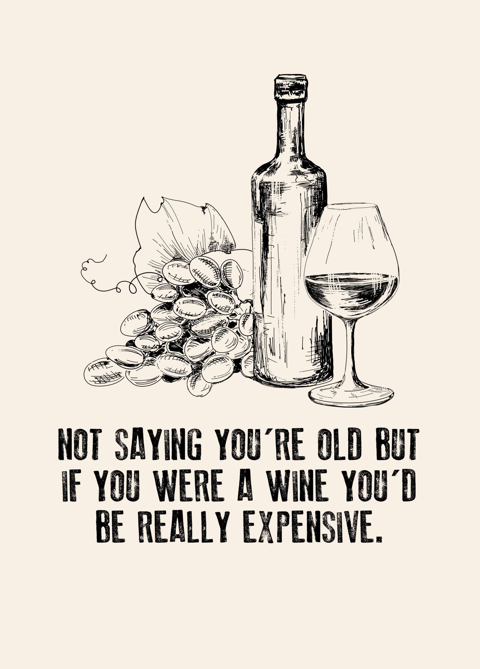 Really Old Wine Card