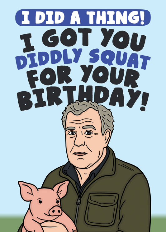 Clarkson's Farm Birthday Card - Diddly Squat