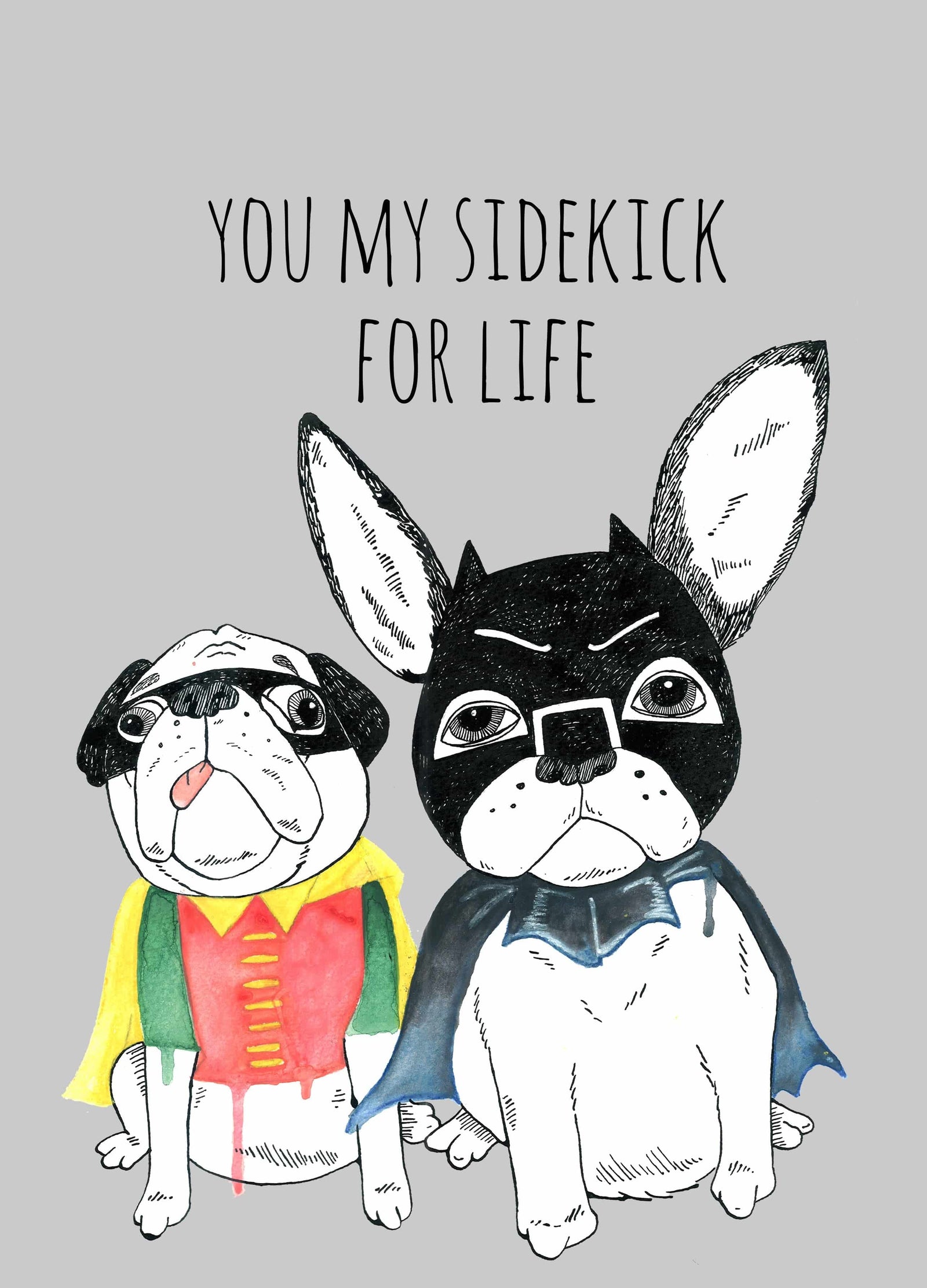 Dog & Pug Card