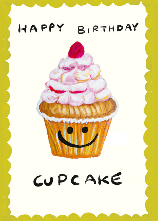 Happy Birthday Cupcake Card