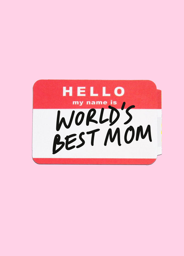 World's Best Mom Card