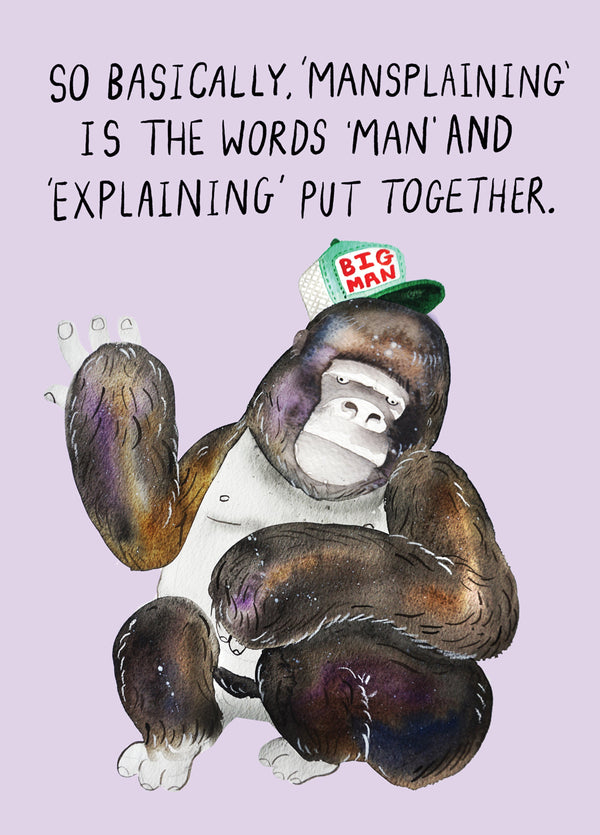 Mansplaining Card
